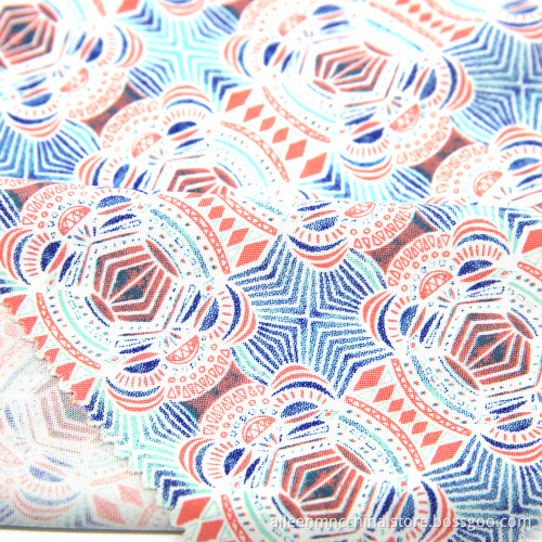 30s rayon challis reactive printed fabric